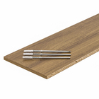 Prateleira de Madeira MDP Freijó 100x25cm com Suporte Invisível Bemfixa