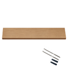 Prateleira de Madeira MDP Mel 40x20cm com Suporte Invisível Criar Zamar