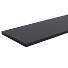 Prateleira de Madeira MDP Preta 150x20cm Decoração Spaceo