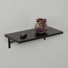 Prateleira de Madeira MDP Preta 40x20cm Decoração Spaceo