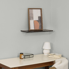 Prateleira de Madeira MDP Preta 60x20cm com Suporte Invisível Criar Zamar