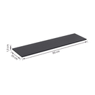 Prateleira de Madeira MDP Preta 90x20cm Decoração Spaceo