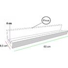 Prateleira De Madeira Porta Quadros Parede 60cm