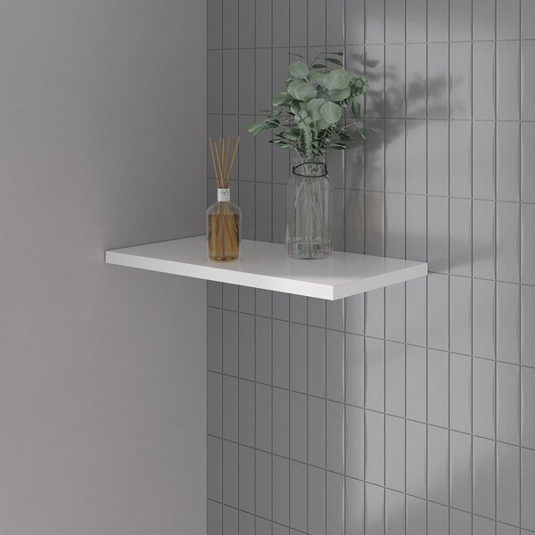 Prateleira De Mdf Fit 60 Cm Com Suporte Branco Branco | Leroy Merlin