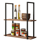 Prateleira De Metal E Madeira Aurora Casa Chick