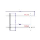 Prateleira De Nicho Branca E Tubos Cromados Carraro