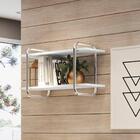 Prateleira De Nicho Branca E Tubos Cromados Carraro