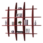 Prateleira De Parede Em Mdf Taylor Vermelho Bordô