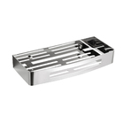 Prateleira De Parede Para Banheiro Porta Shampoo Aço Inox Pol