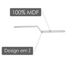 Prateleira De Parede Para Decoração Em Formato Z – Mdf Laquea