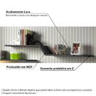 Prateleira De Parede Para Decoração Em Formato Z – Mdf Laquea