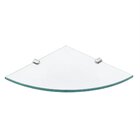 Prateleira De Vidro Canto Redondo 8mm X 25 X 25cm Goma