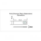 Prateleira De Vidro Com Porta Shampoo E Saboneteira - Fumê