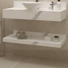 Prateleira De Vidro Para Banheiro 60cm Unique Gold