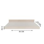 Prateleira De Vidro Para Banheiro 80cm Unique Branco