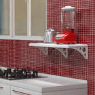 Prateleira Decorativa Com Suporte 60cmx20cm  Branco