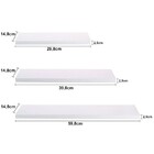 Prateleira Decorativa De Parede Kit Com 3 - Branca