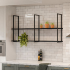 Prateleira Decorativa Industrial Multiuso 135cm Design D01 Pr