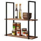 Prateleira Decorativa Multifuncional Estilo Industrial Loft D