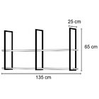 Prateleira Decorativa Multiuso Grande Estilo Industrial Loft