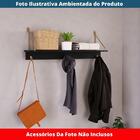 Prateleira Decorativa Oslo Preta E Dourada