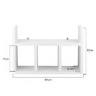 Prateleira Decorativa Porta Papel Para Banheiro 40cm Djon