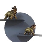 Prateleira Decorativa Redonda Cinza 30 Cm Mdf E Metal