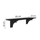 Prateleira Decorativa Suporte Para Livros Com Cantoneira Mão