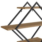 Prateleira Diamante Preta E Mel 100 Cm