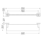 Prateleira Docol Square 388269 Cobre Escovado