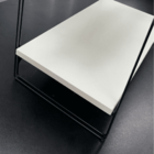 Prateleira Dupla 20 Cm X 49 Cm - Luxo Branca C/suporte Preto