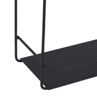 Prateleira dupla 40x15x3,8 PT fosco