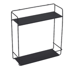 Prateleira dupla 40x15x3,8 PT fosco