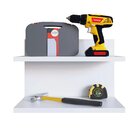 Prateleira Dupla 540mm Fixacao Inv. Branco