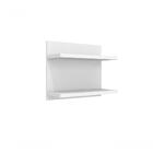 Prateleira Dupla 540mm Fixacao Inv. Branco