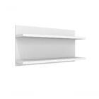 Prateleira Dupla 900mm Fixacao Inv. Branco - Completa Móveis