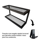 Prateleira Dupla Organizador Tela Nicho Cozinha Utensílios