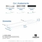 Prateleira Dupla Porta Shampoo Suporte de Vidro Parede Orion