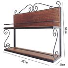 Prateleira Dupla Suporte Cozinha Jardim Banheiro Sala Quarto