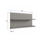 Prateleira Eleva Cinza 80 Cm