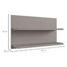 Prateleira Eleva Cinza 80 Cm