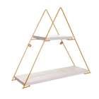 Prateleira Ellaria Dourada E Legno 50 Cm