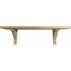 Prateleira Em Madeira Natural 60cm Mão Francesa