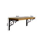 Prateleira Em Madeira Pinus - Preto/mel