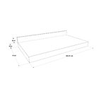 Prateleira Em Porcelanato Para Banheiro 80cm Grafite