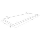 Prateleira Essencial Mdp 1 Unidade 54x19,5x1,5cm Sevilha   Pr