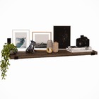 Prateleira Estante 60x20 MDF Amadeirado Mão Francesa Invertida