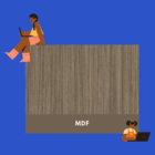 Prateleira Estante 60x20 MDF Amadeirado Mão Francesa Invertida