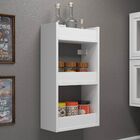 Prateleira Estante Decorativa Suspensa Mali B03 Branco - Lyam