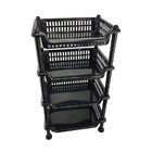Prateleira Estante Fruteira Plástico Modular Multiuso 4 Andar